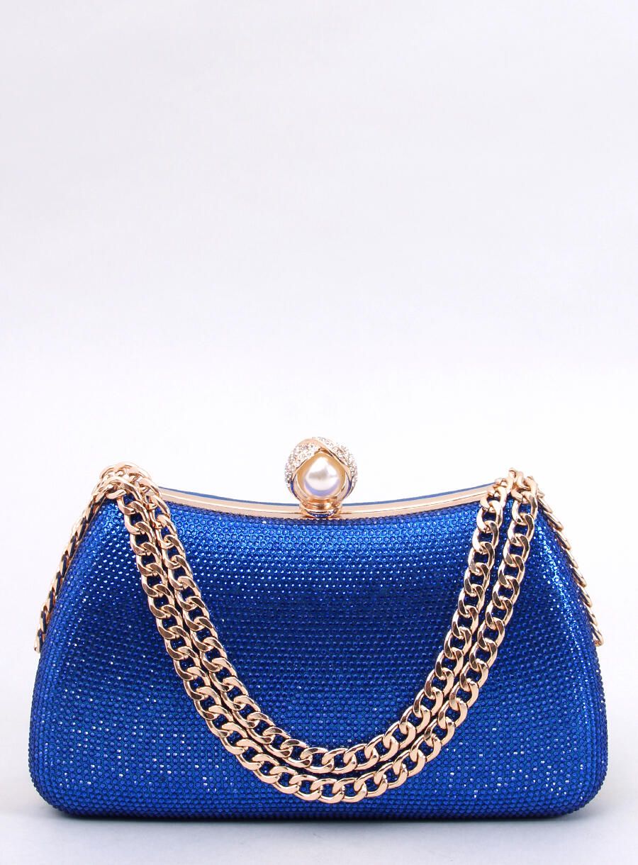 Geantă clutch albastru cobalt