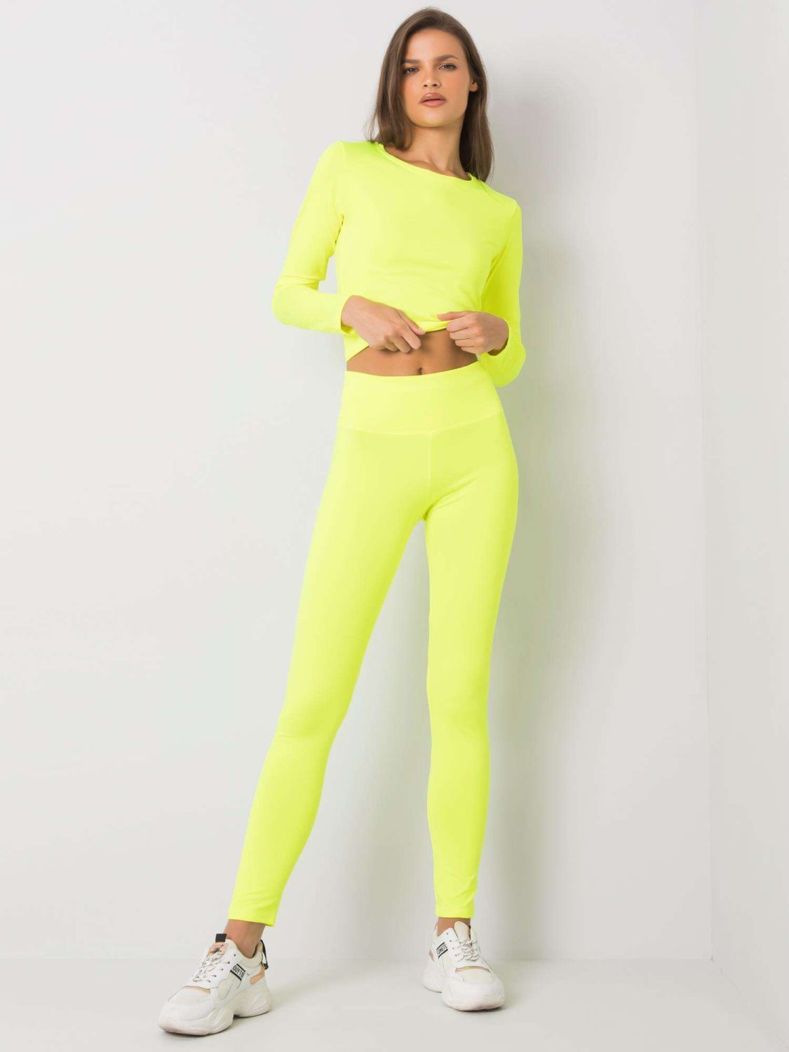 Compleu sportiv damă galben fluo