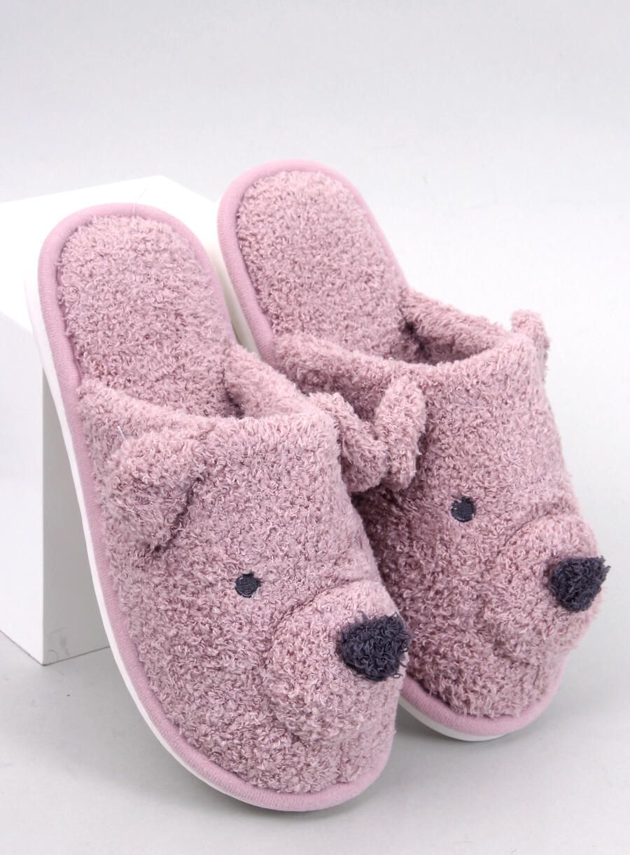 Papuci de damă roz TEDDY BEAR