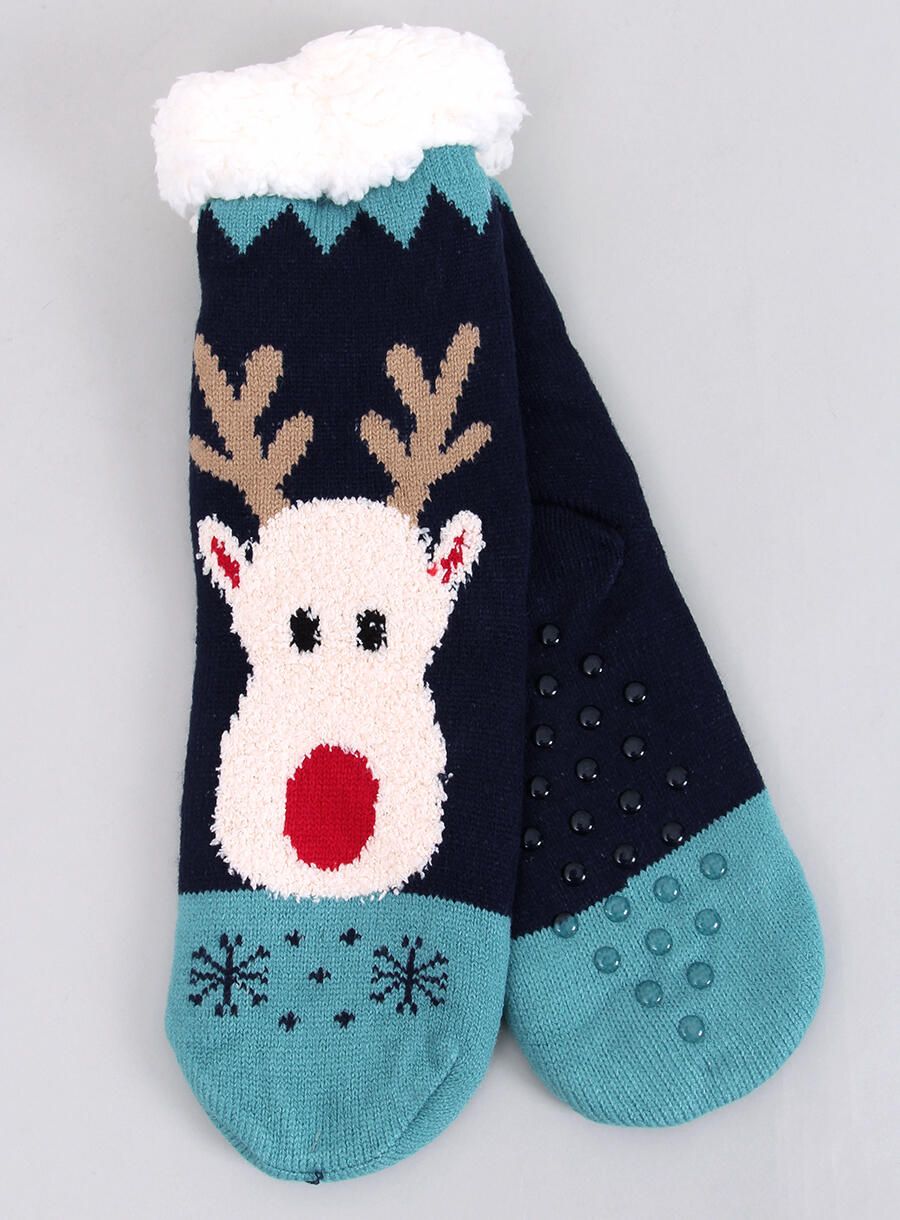 Șosete REINDEER albastru închis