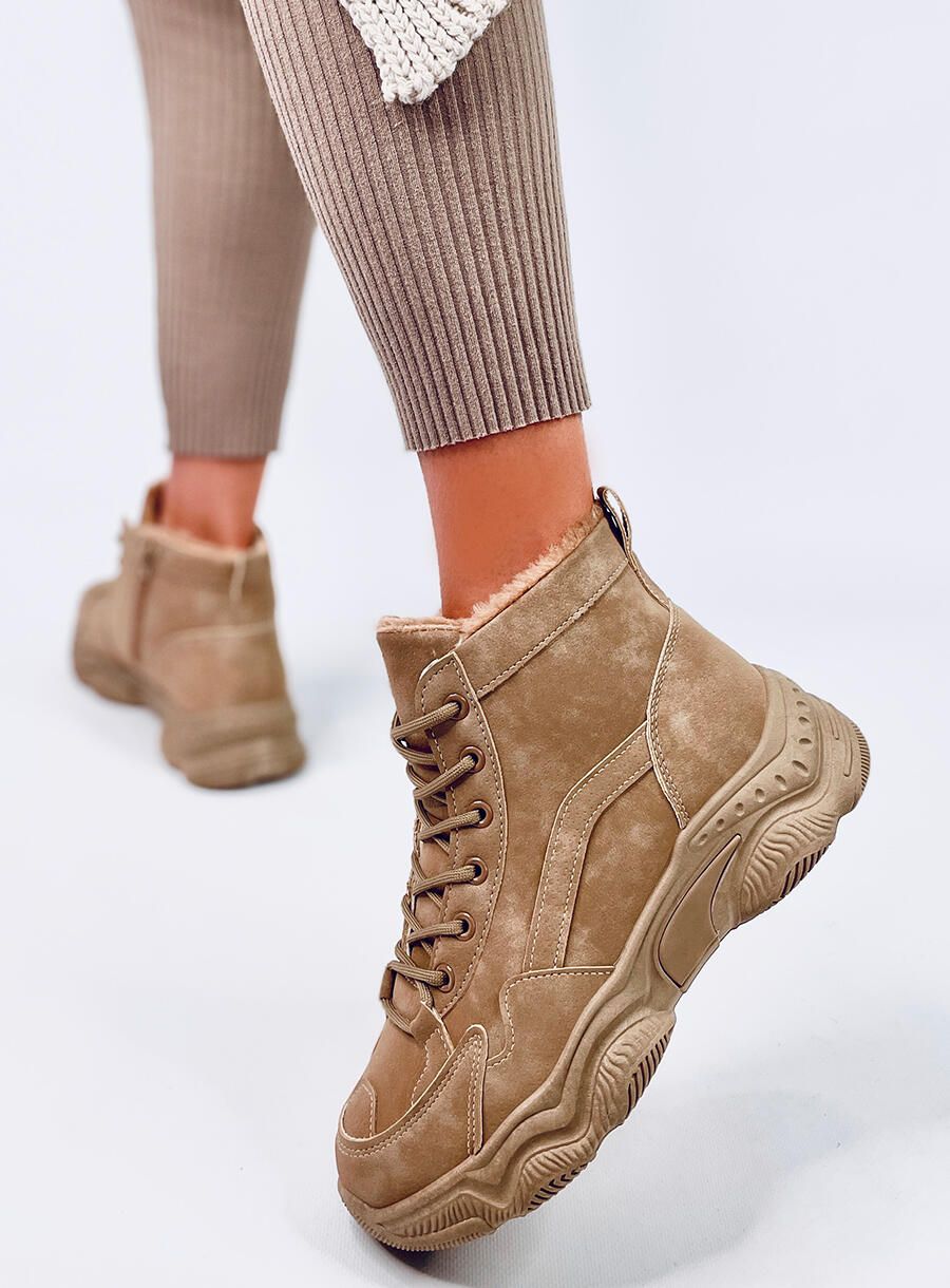 Ghete bej îmblănite pentru iarnă