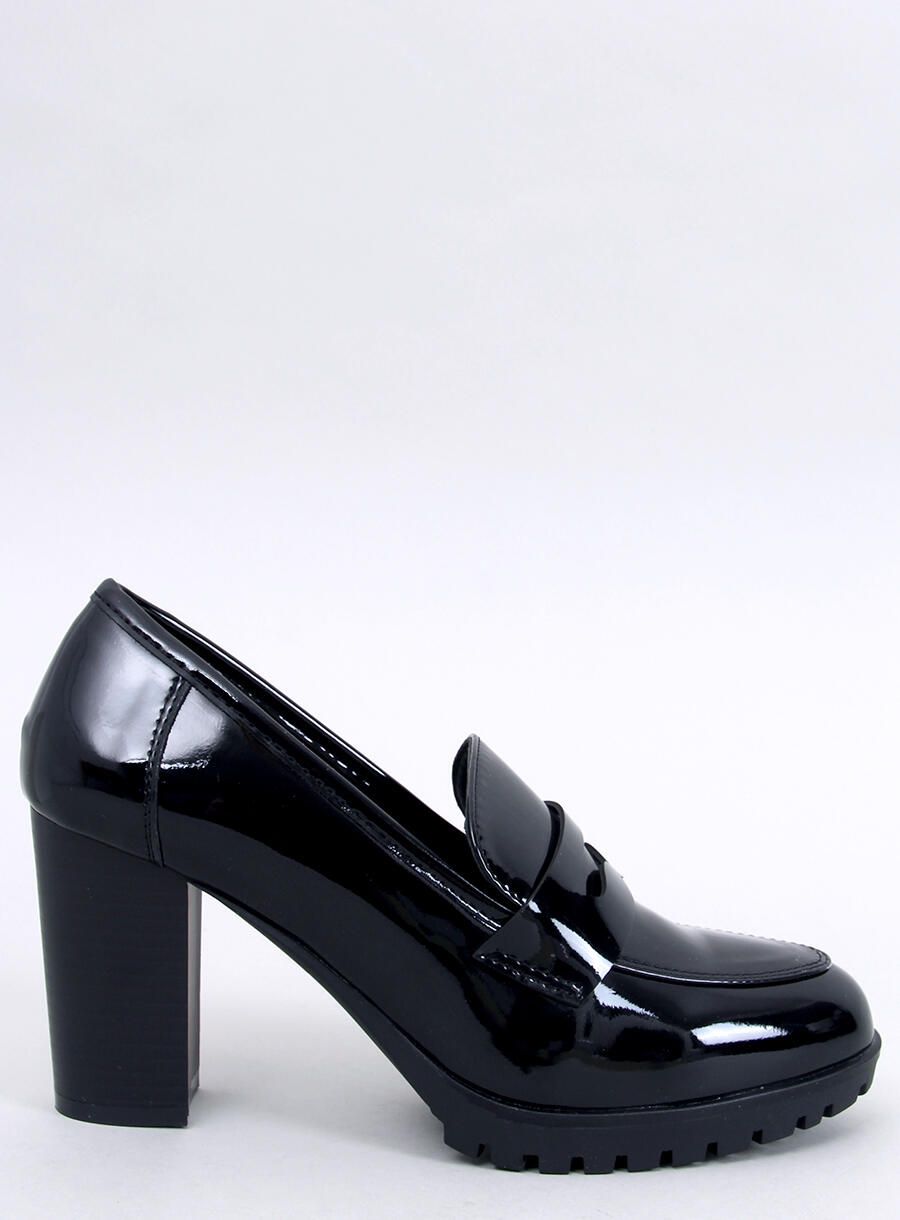 Pantofi/mocasini de damă cu toc negri