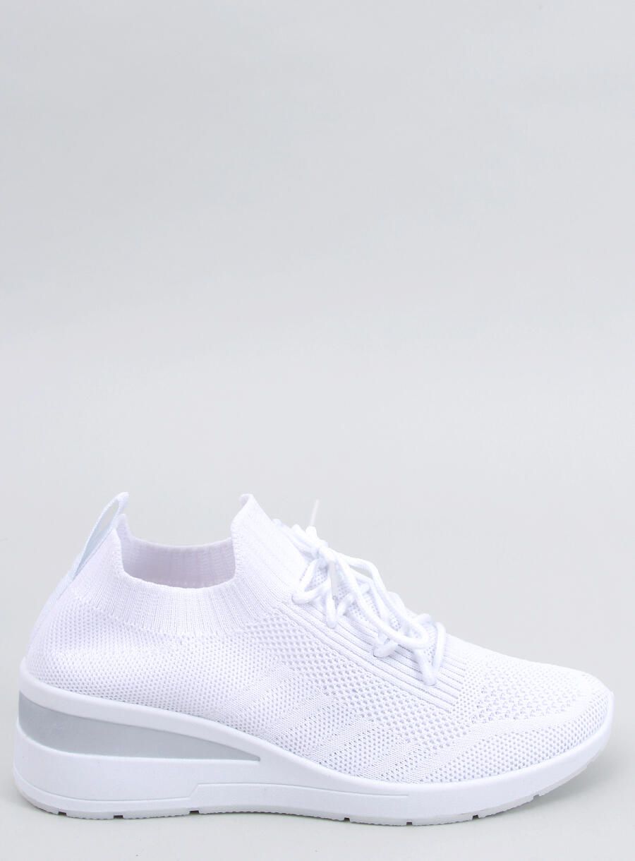 Adidași cu toc ascuns albi