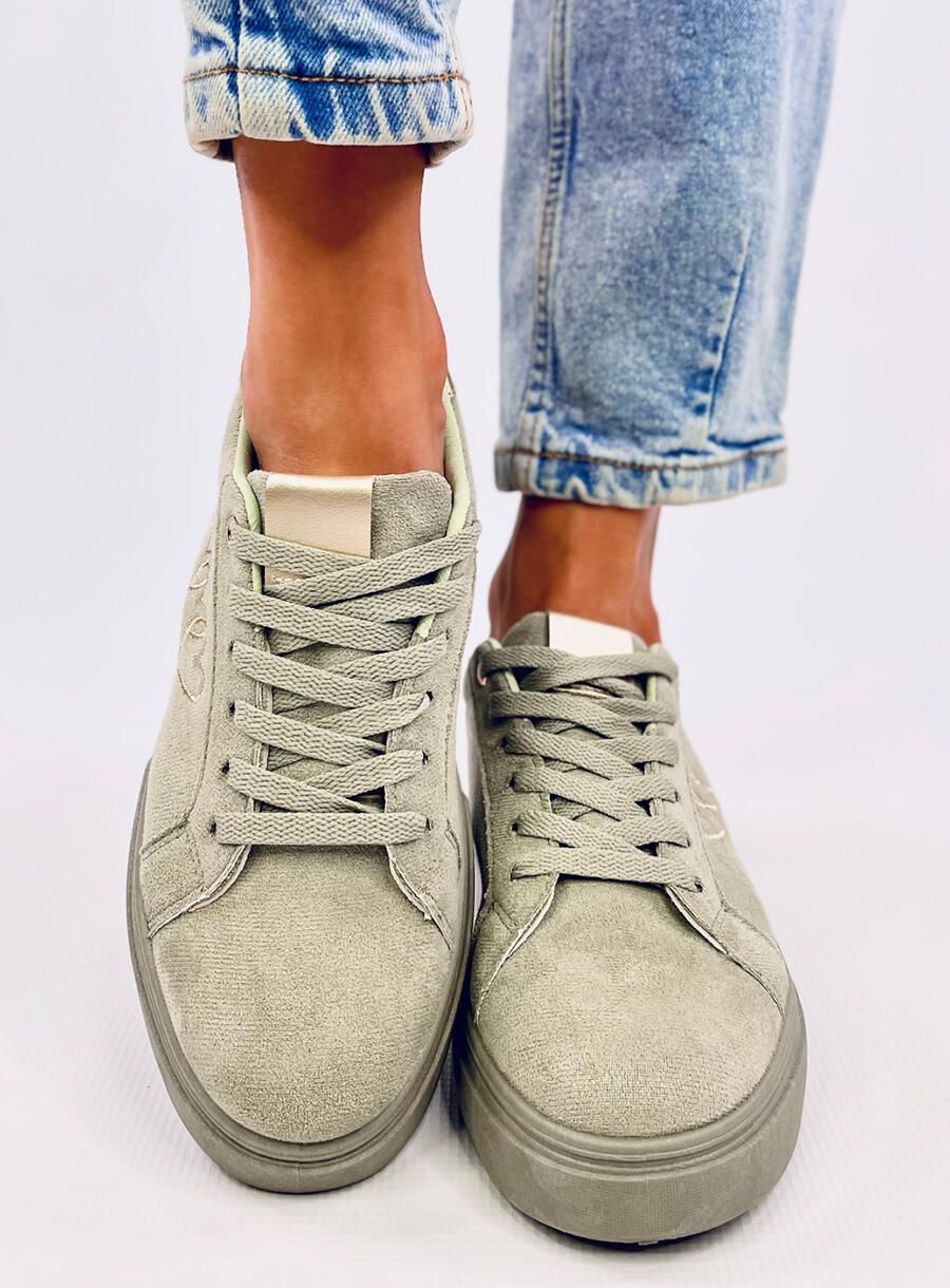 Adidași pastel HEART verde deschis