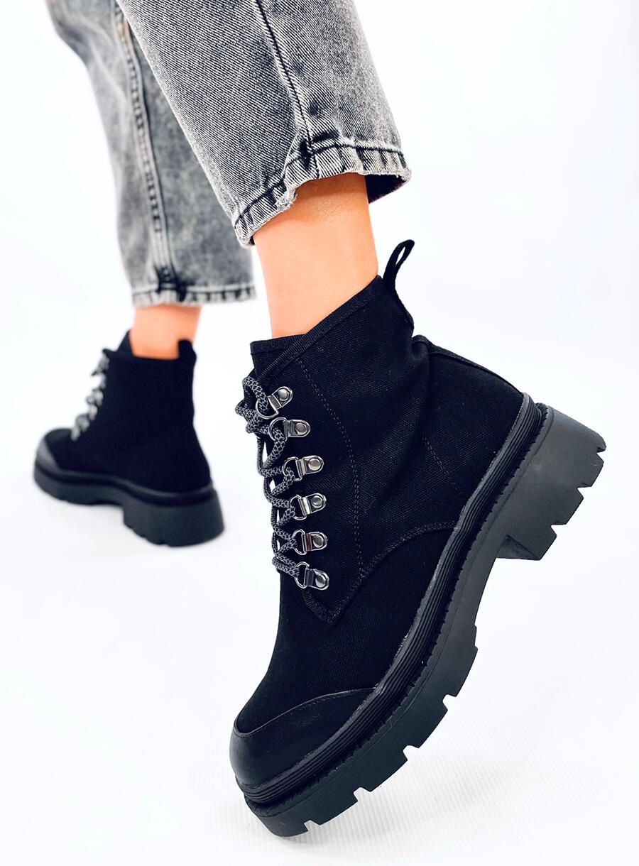 Pantofi de trekking din material negri