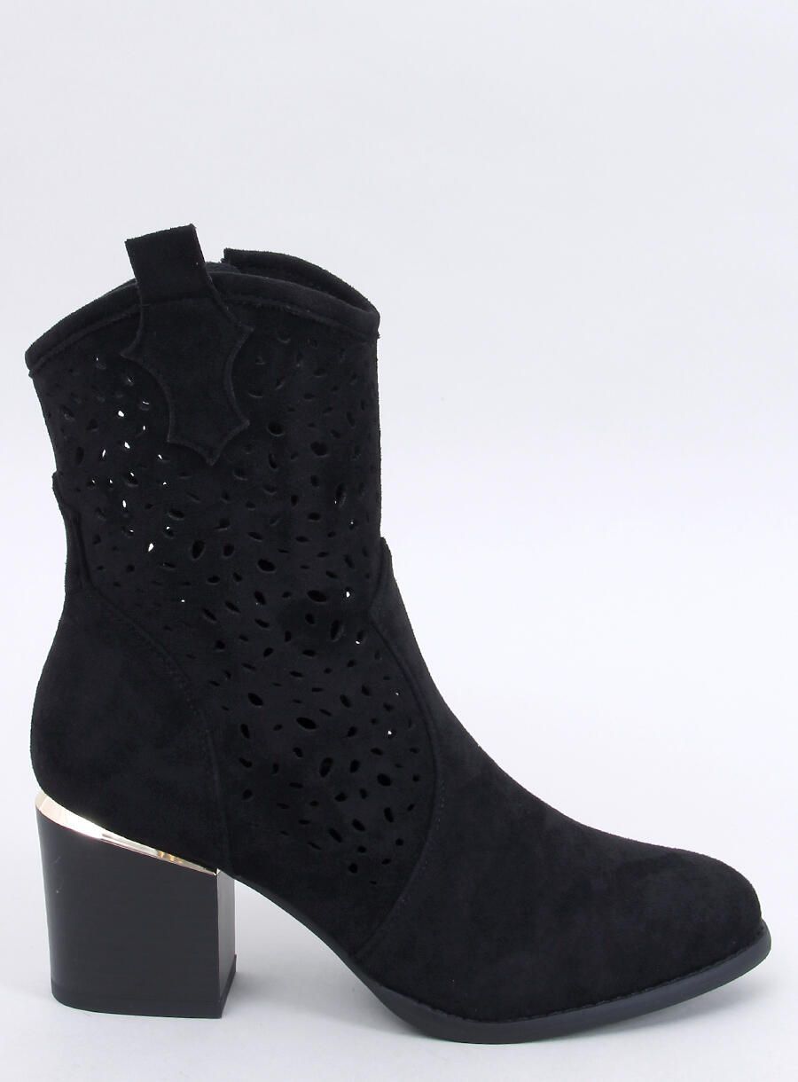 Botine ajurate DOLLY negre