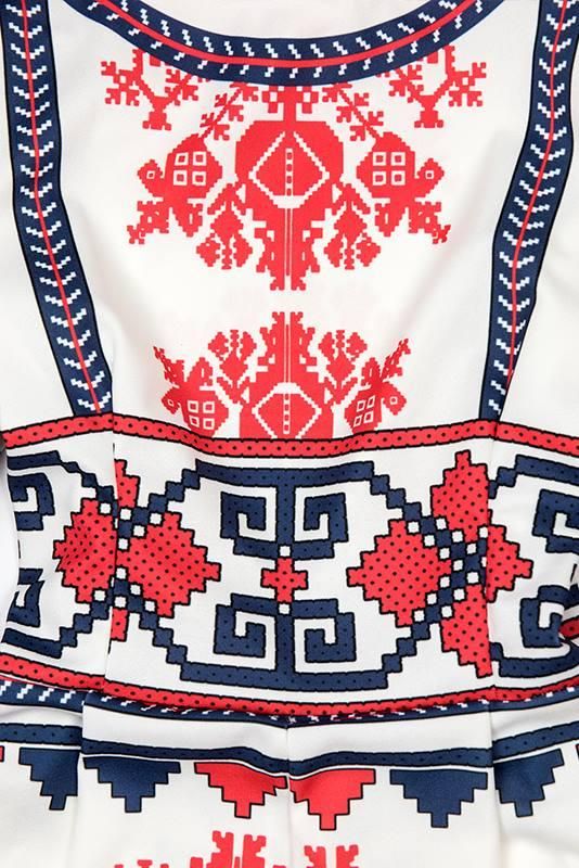 Rochie cu imprimeu FOLK