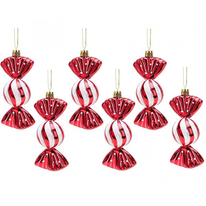 Decorațiuni de Crăciun - bomboane 6 buc
