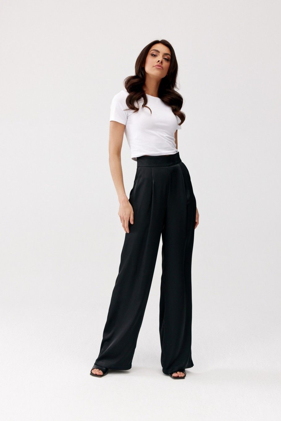 Pantaloni eleganți negri Elsa
