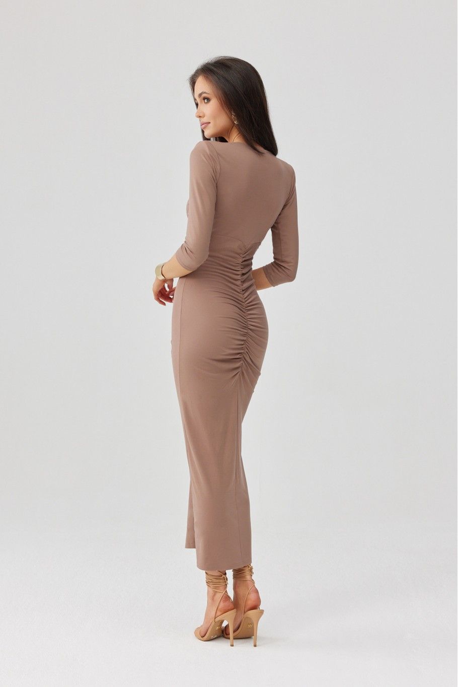Rochie midi cappuccino