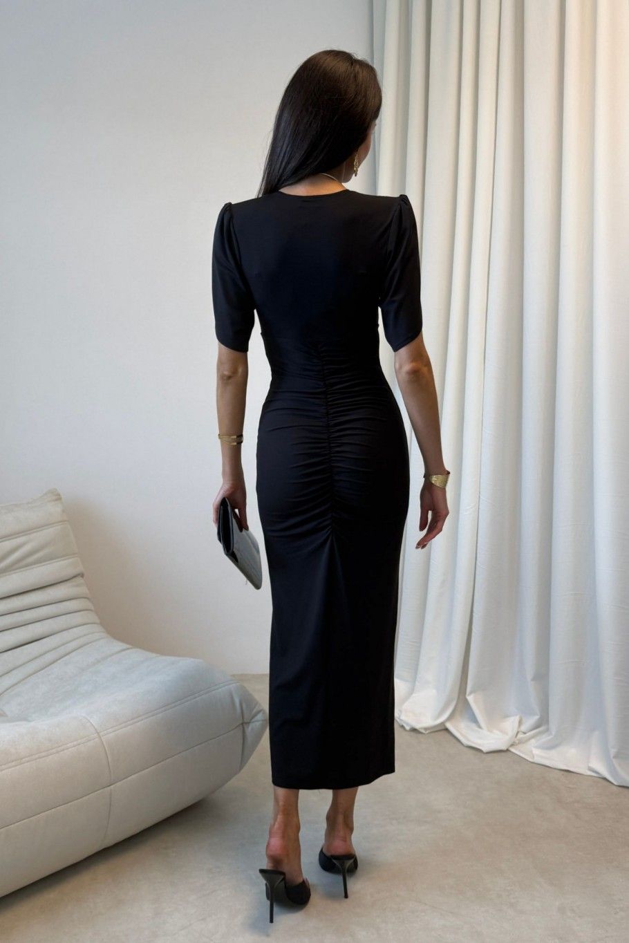 Rochie midi Melisandre neagră
