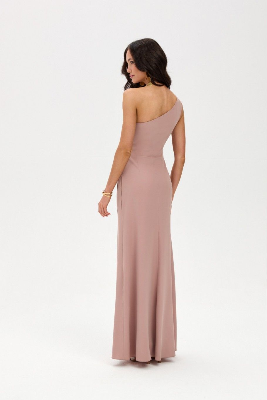 Rochie maxi în nuanță cappuccino
