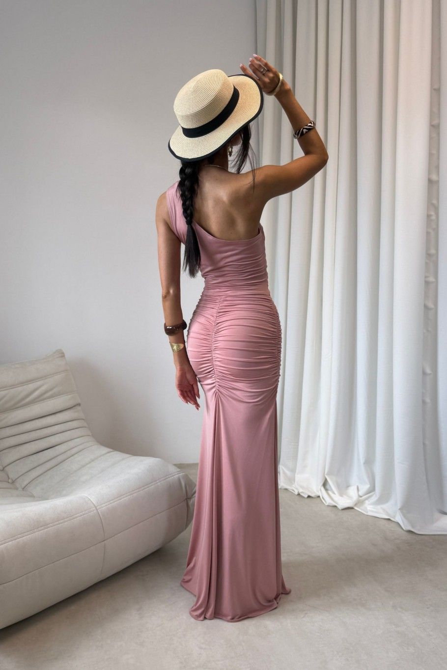 Rochie maxi roz