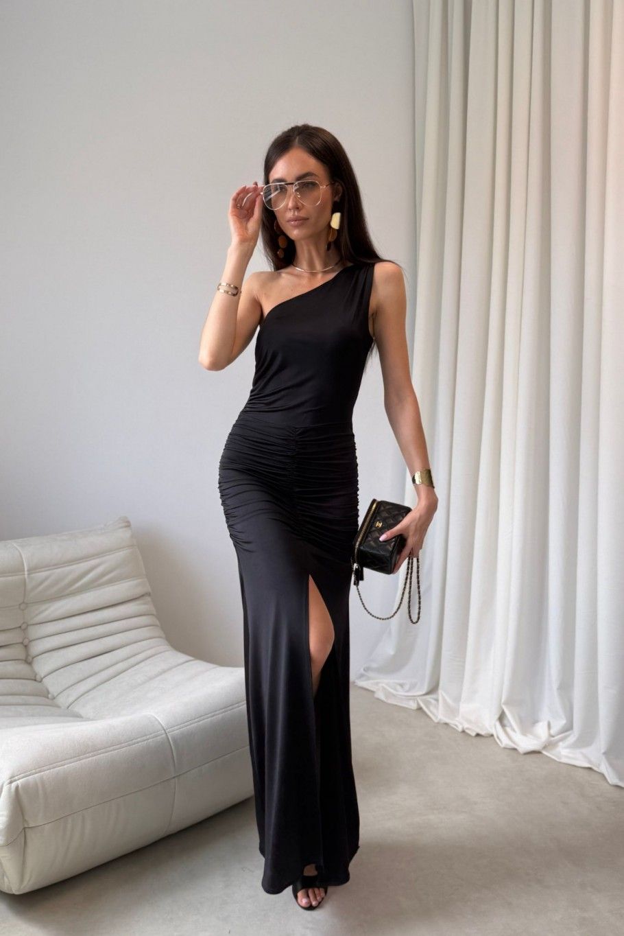 Rochie maxi neagră