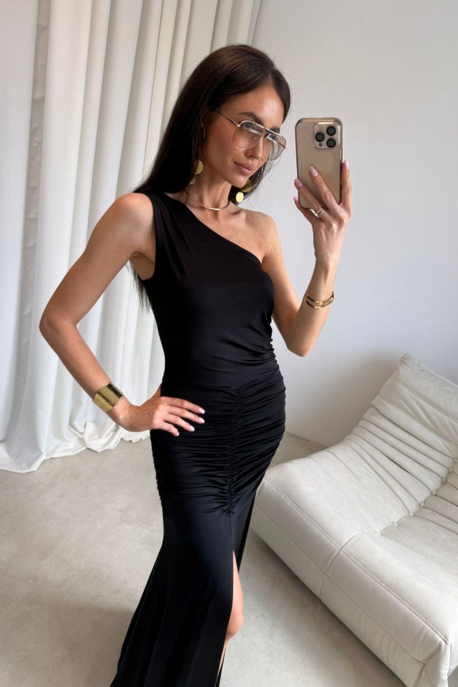 Rochie maxi neagră