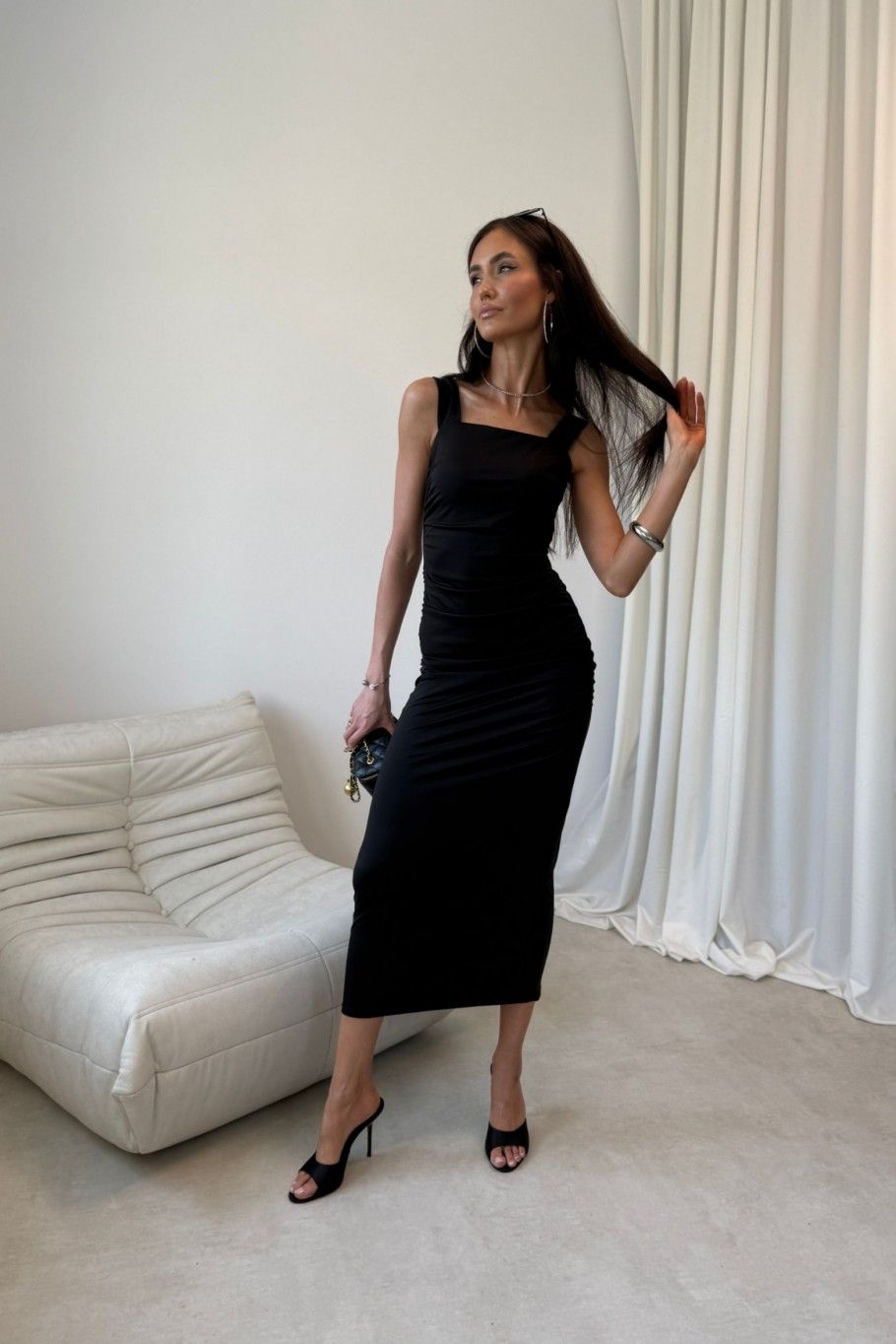 Rochie midi Zoya neagră