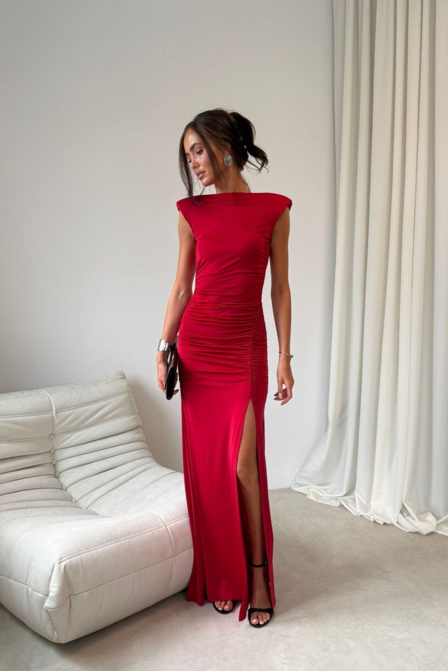 Rochie maxi roșie Aurelia