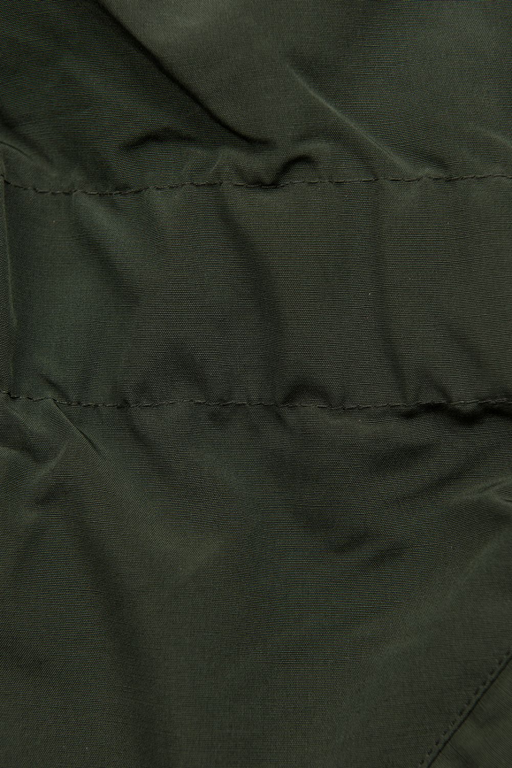 Parka de iarnă kaki cu pluș maro