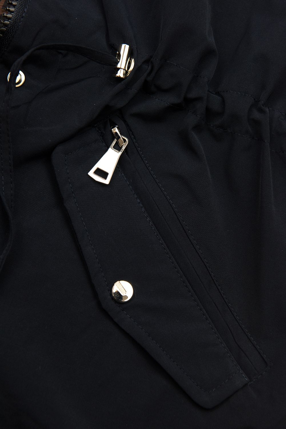 Parka ușoară reversibilă albastru închis