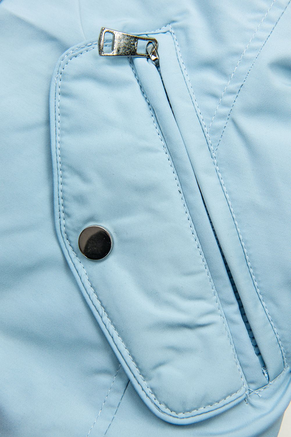 Parka de primăvară-toamnă reversibilă baby blu/albastru închis