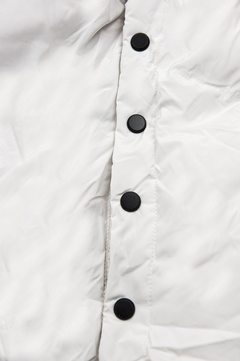 Geacă lungă albă de iarnă