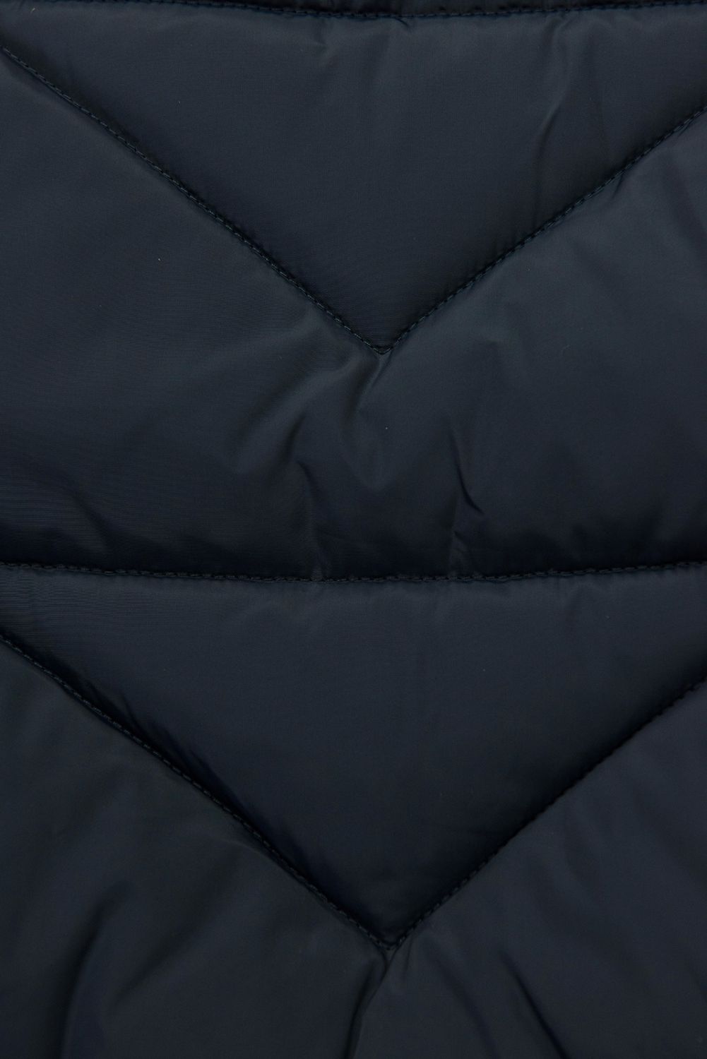 Geacă elegantă de iarnă cu blană, albastru închis