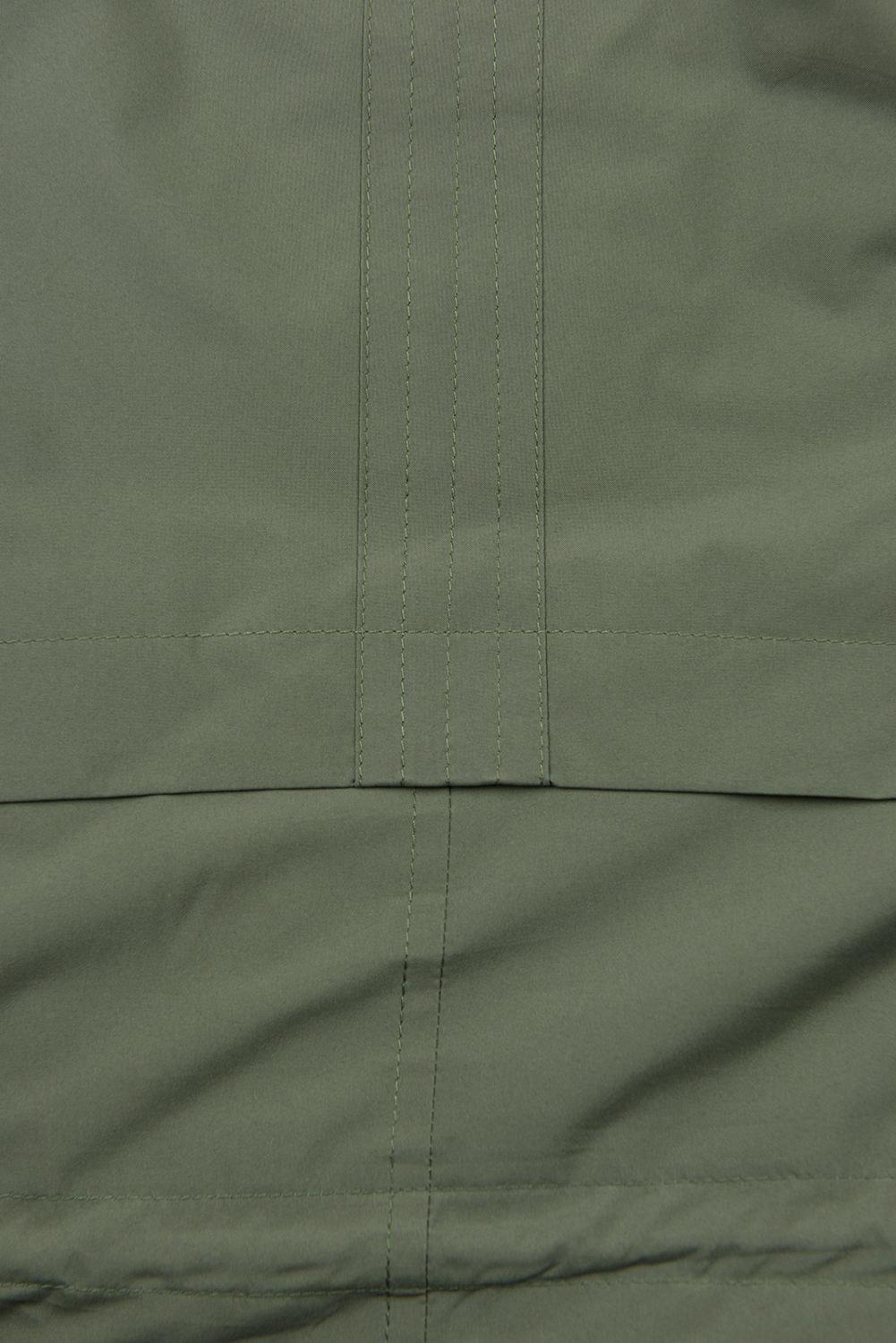 Parka lungă de iarnă pentru femei, cu șnur în talie verde