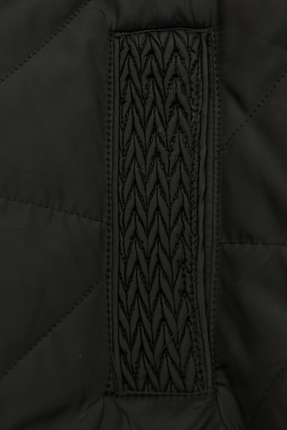 Geacă matlasată de primăvară pentru damă neagră