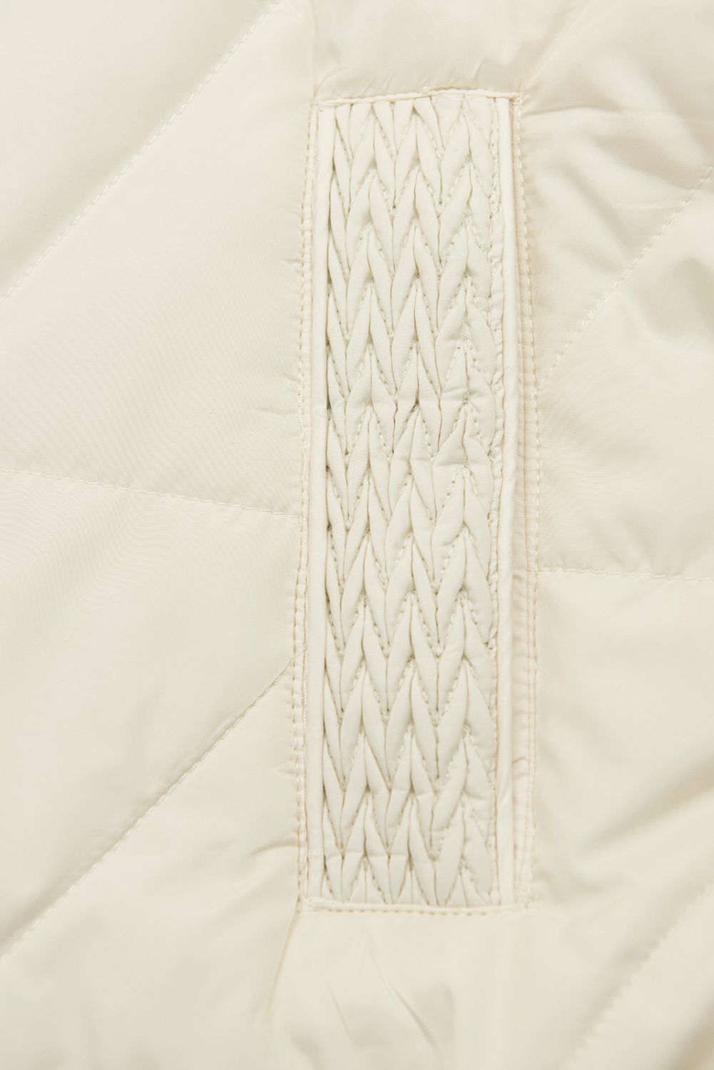 Geacă matlasată de primăvară pentru damă ecru