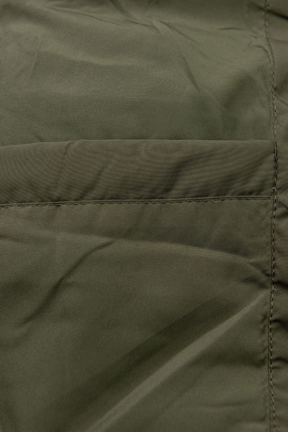 Geacă verde kaki de iarnă cu curea
