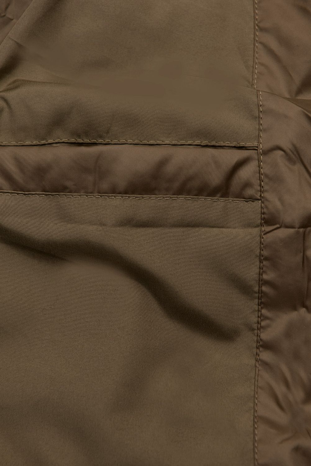 Vestă matlasată pentru damă cu glugă detașabilă maro