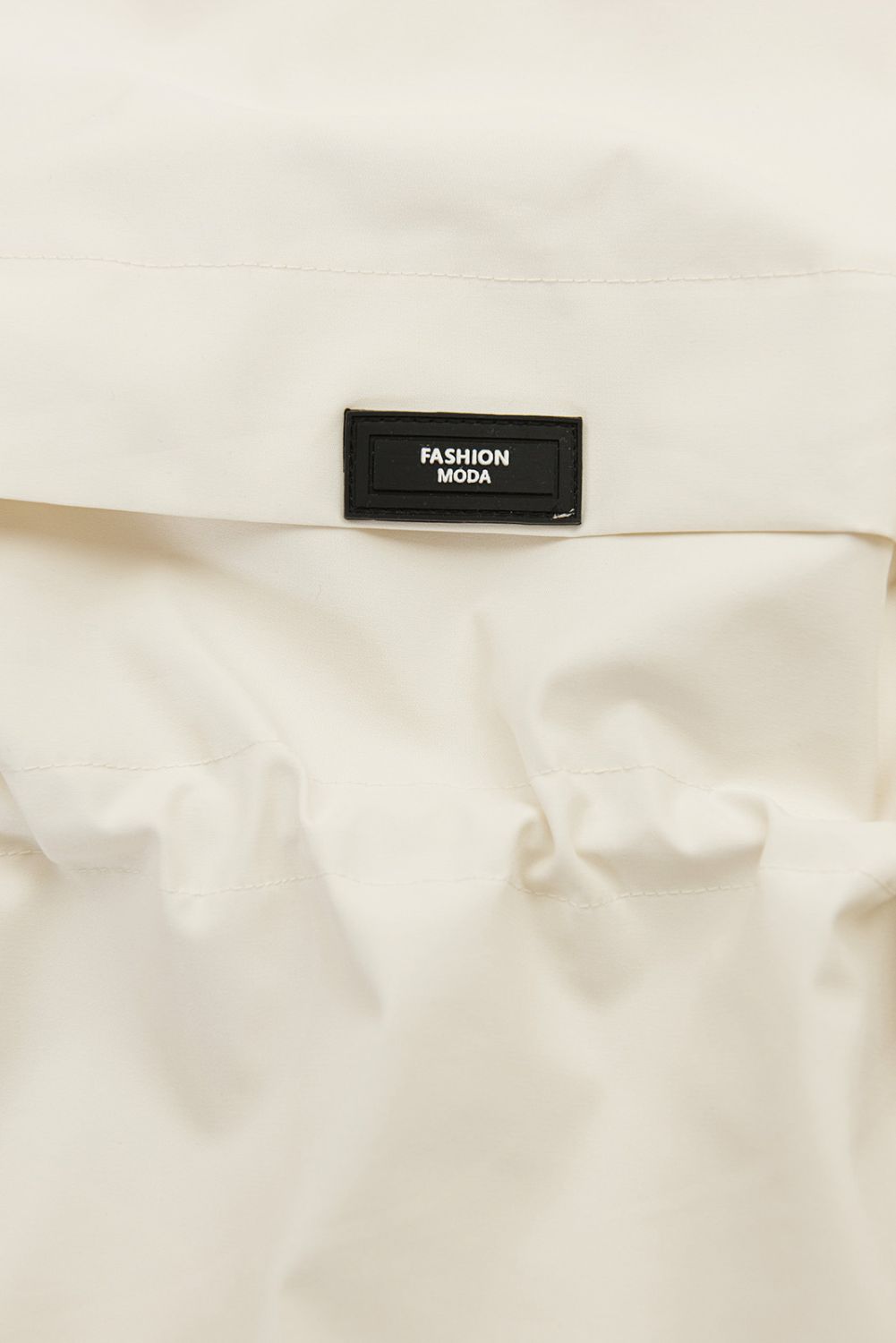 Parka alb-crem pentru primăvară/toamnă