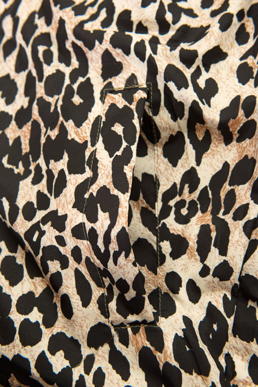 Vestă reversibilă cu imprimeu leopard, maro