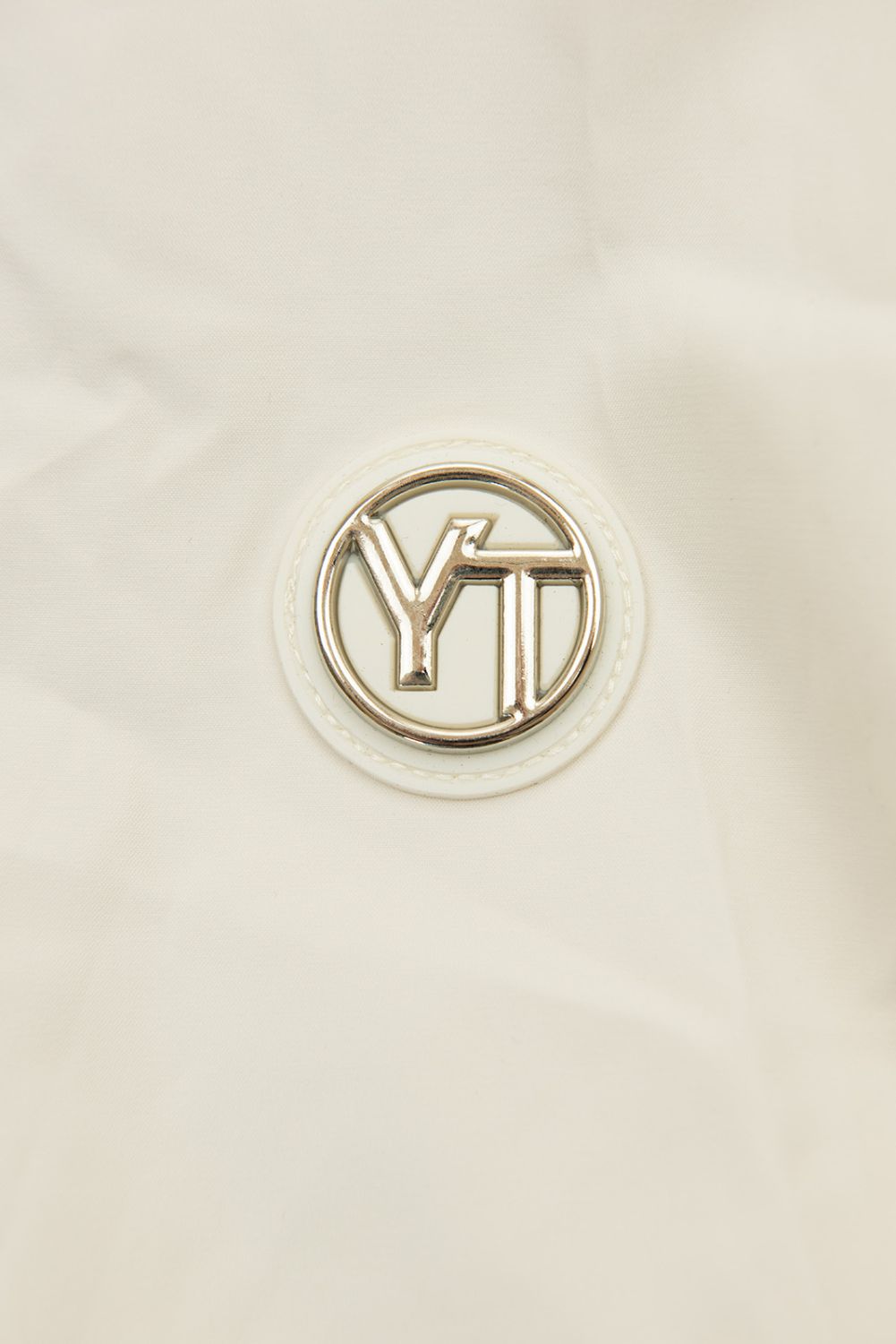 Parka ecru de primăvară cu glugă mare