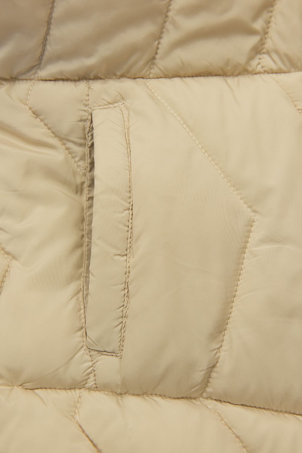 Geacă de damă reversibilă cu glugă ecru/bej