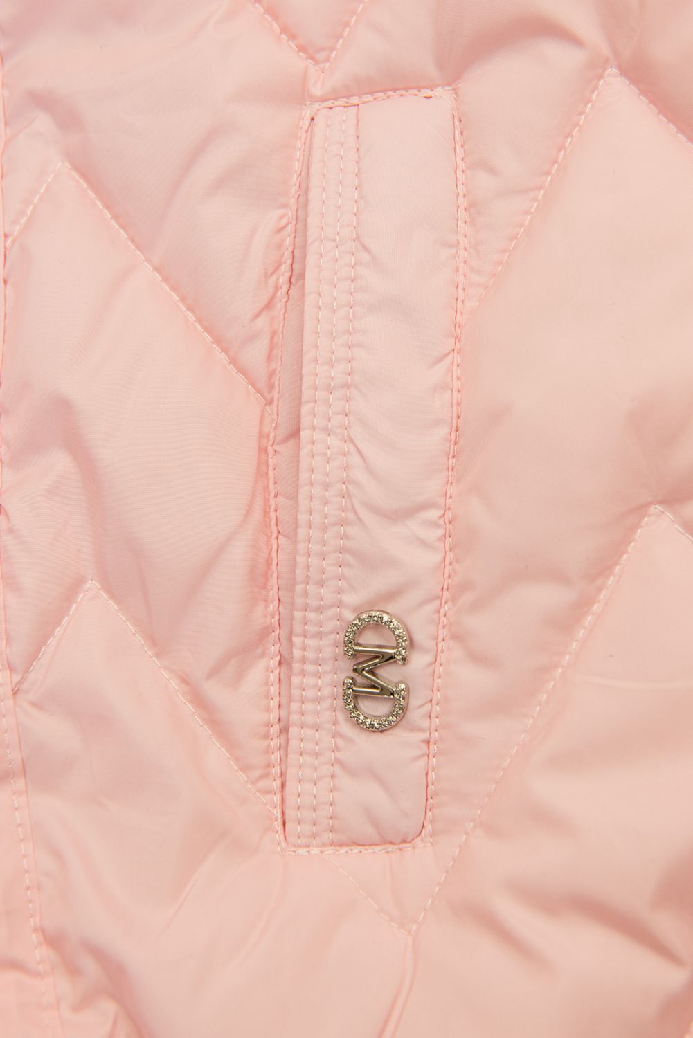 Vestă alungită roz deschis