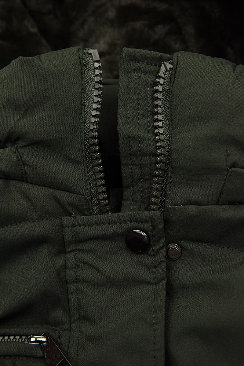 Geacă călduroasă matlasată khaki