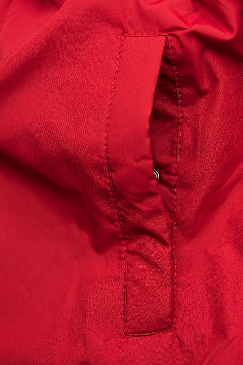 Parka de toamnă matlasată negru/roșu
