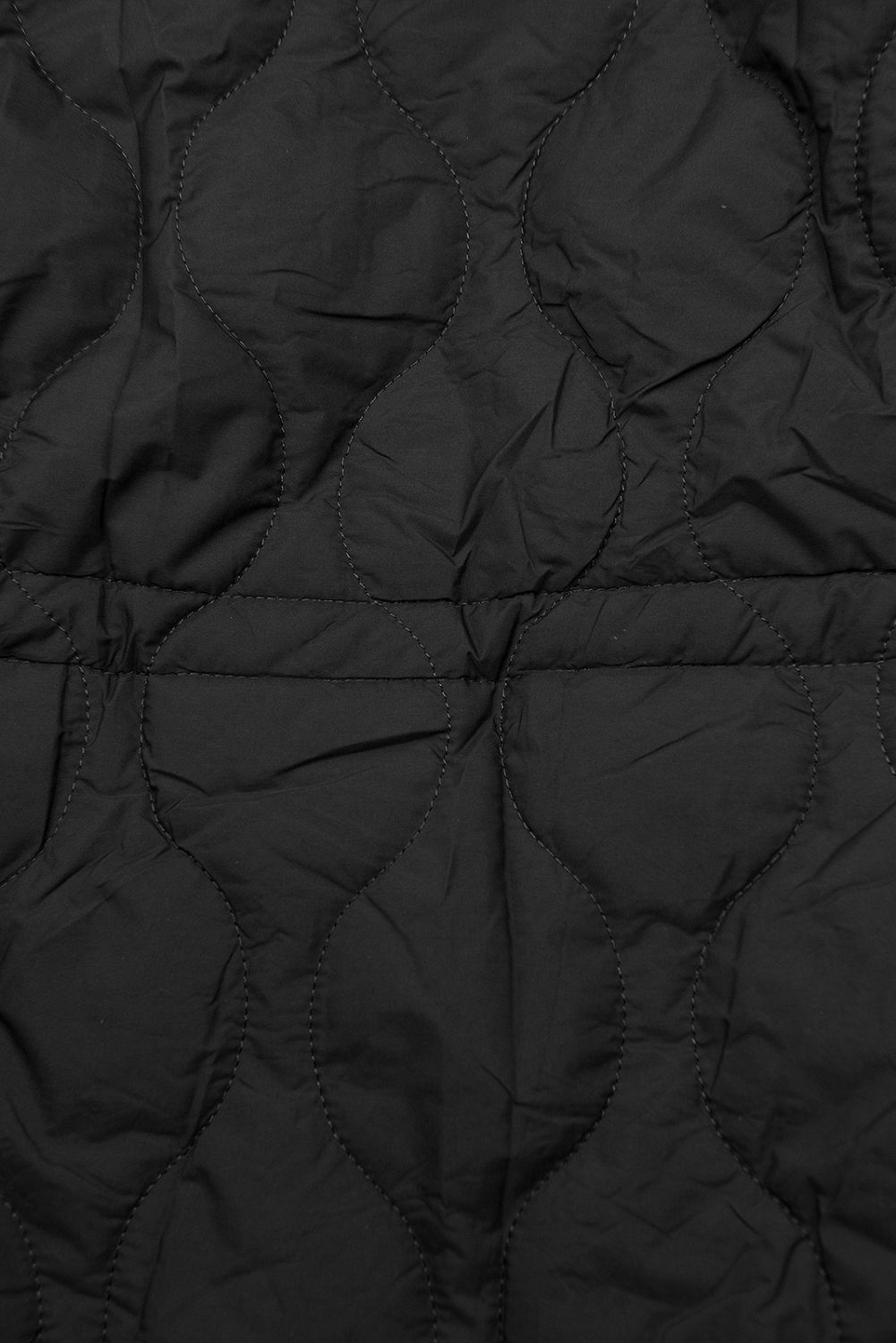 Parka de toamnă matlasată negru/roșu