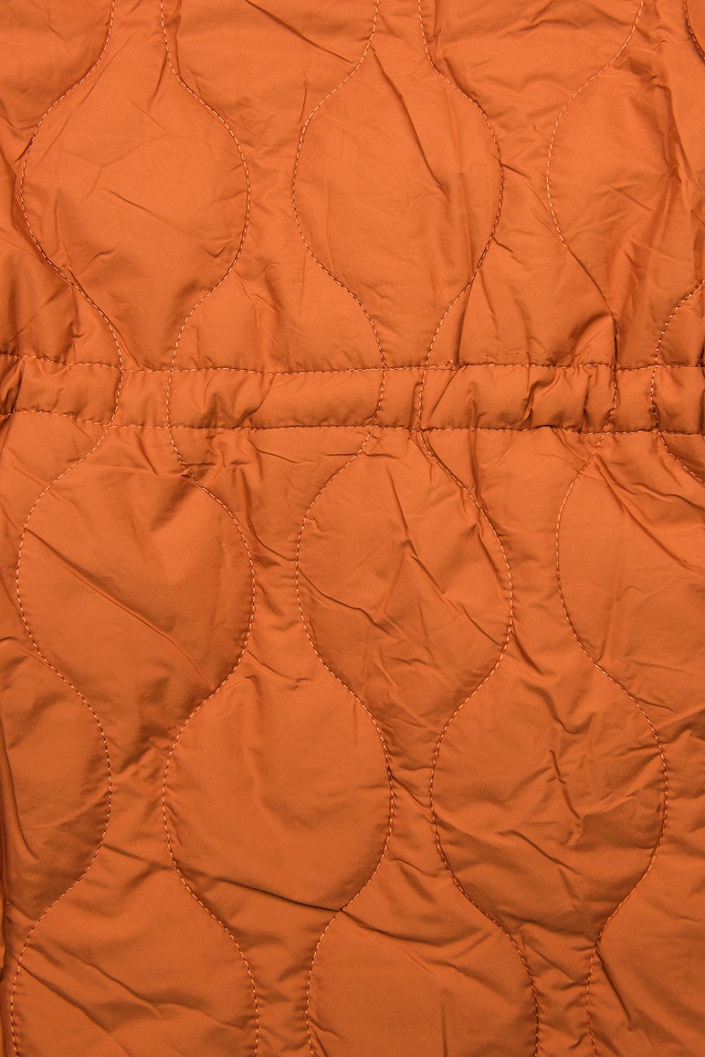 Parka de toamnă matlasată portocaliu/negru