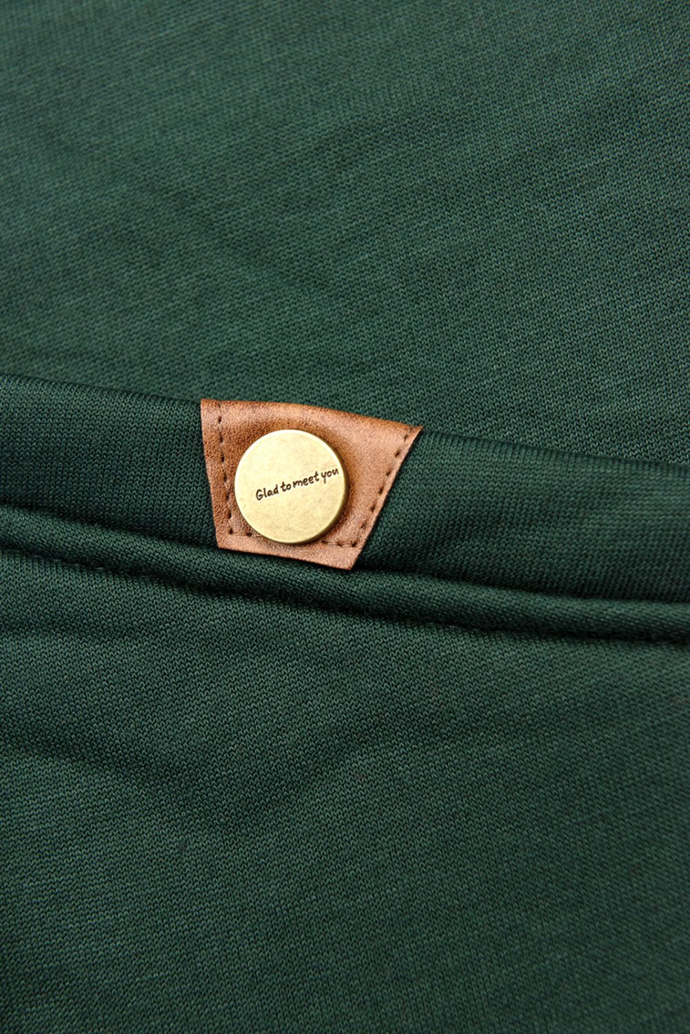 Hanorac cu croială prelungită verde închis