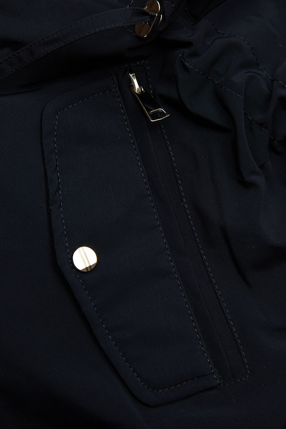 Parka reversibilă de tranziție cu glugă albastru/galben