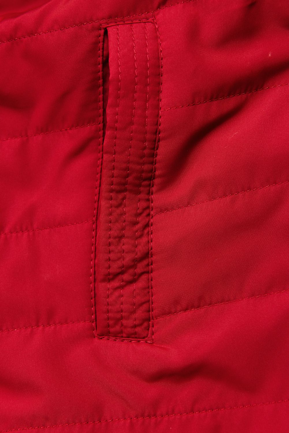 Parka reversibilă de tranziție cu glugă negru/roșu