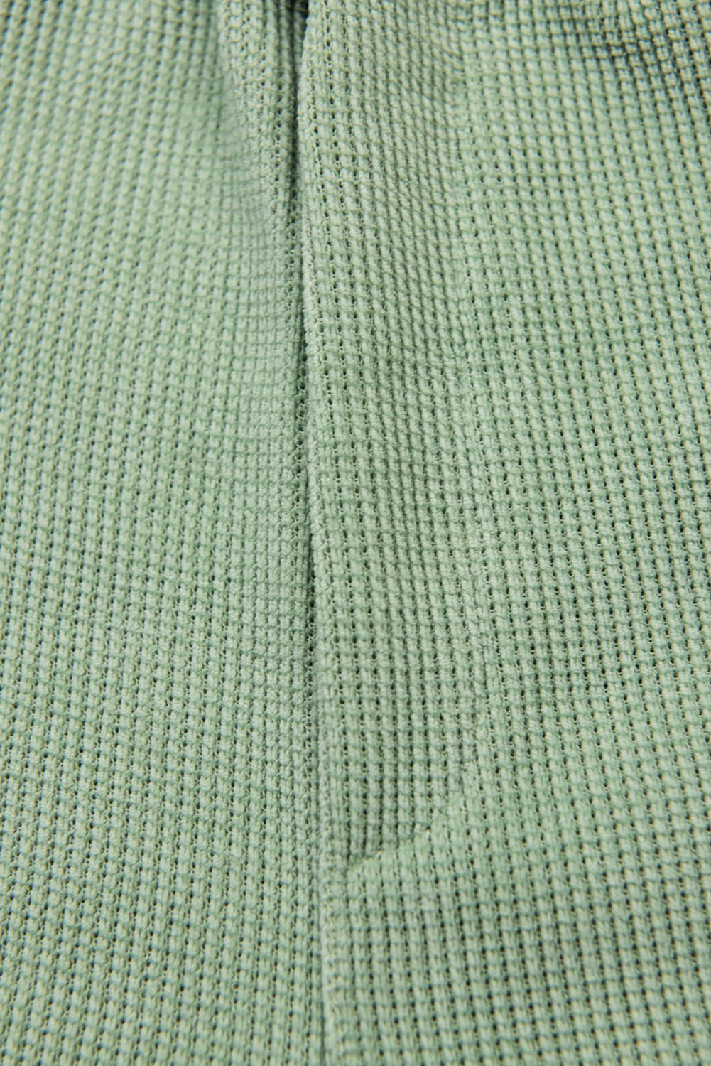 Pantaloni verde deschis casual cu elastic în talie