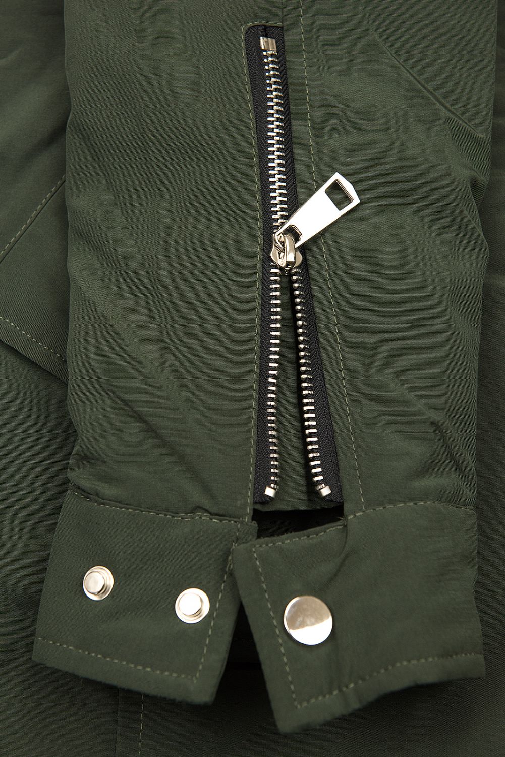 Parka verde army cu blană detașabilă