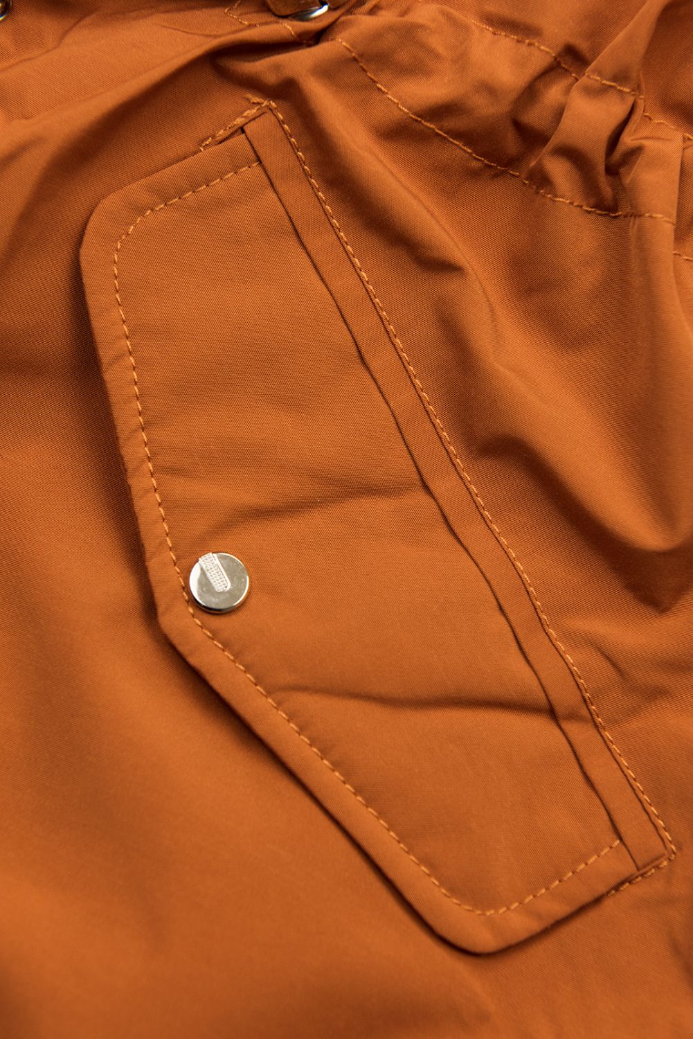 Parka reversibilă de tranziție cărămidă/maro