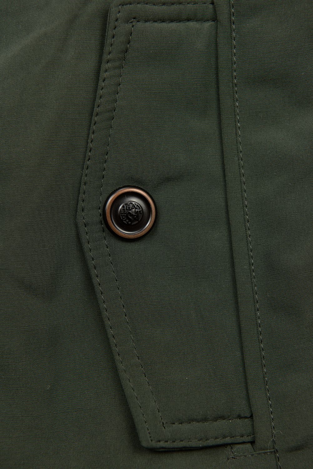 Parka verde închis cu pluș de toamnă/iarnă