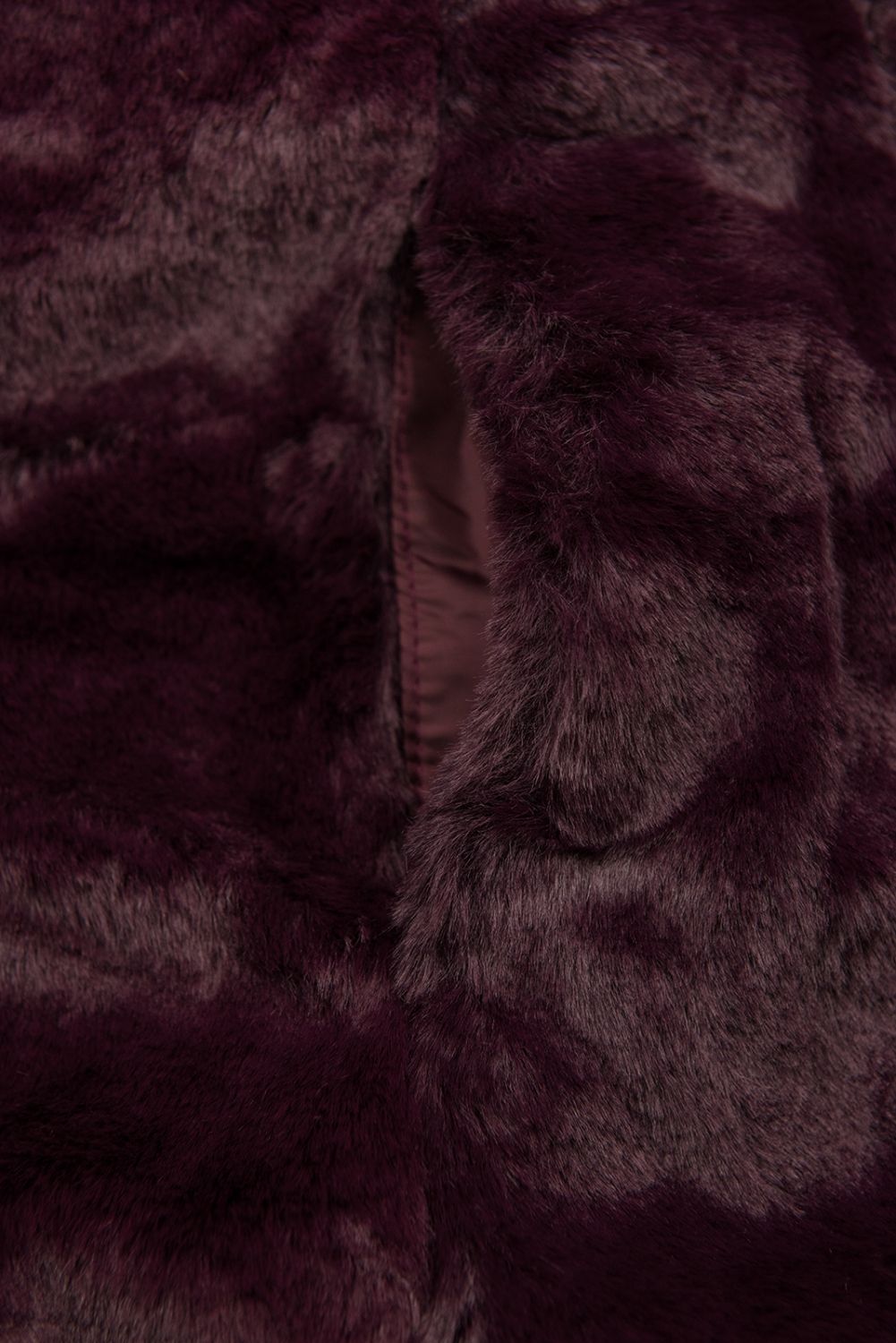 Geacă violet magenta reversibilă cu pluș