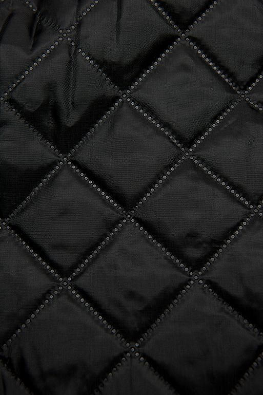 Palton maro cu detalii din piele artificială