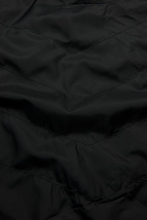 Parka de primăvară-toamnă reversibilă roșu/negru
